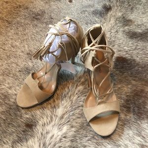 🚫SOLD🚫 Faux Suede Sandal-Tan NWT